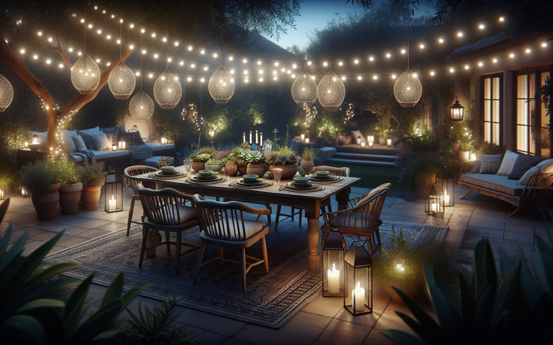 How to Create a Cozy Outdoor Dining Area with Lighting
